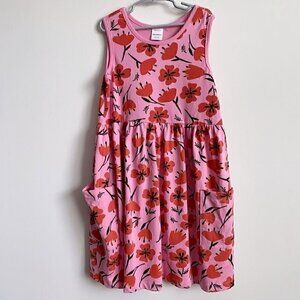NWOT Hanna Andersson Sleeveless Print Pocket Girl Dress, 10 Years